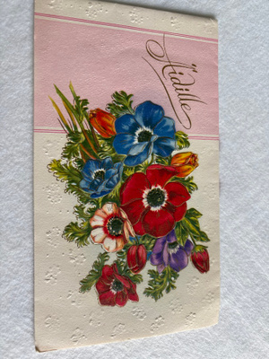 KUKKA-/Onnittelukortti Äidille! 12x21cm