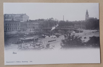 Turku, Höyrylaivasatama, useita laivoja, vanha mv pk, ei p.