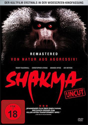 Shakma 1990 kultti eläinkauhu trilleri, UNCUT --DVD --RARE