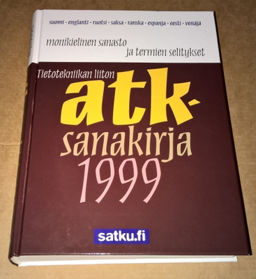 ATK SANAKIRJA 1999 KIRJA SATKU GUMMERUS, JYVÄSKYLÄ