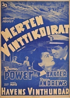Elokuvajuliste: Merten vinttikoirat (Tyrone Power)