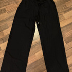 Mustat leveälahkeiset pellavahousut koko 38 H&M - pikkukuva 3