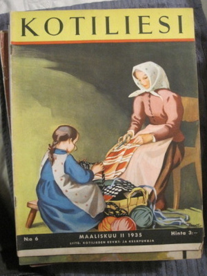 Kotiliesi : Maaliskuu 1935, kansi Martta Wendelin