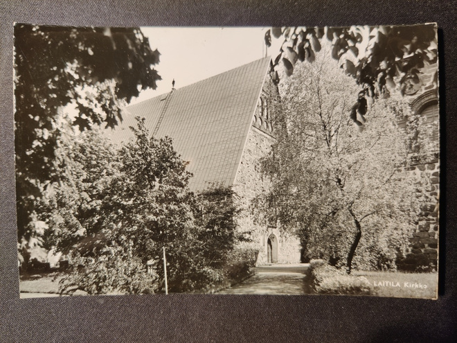 VANHA Postikortti Laitila 1950-l Alkup.Mallikappale