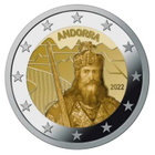 ** ANDORRA 2€ 2022 Charlemagne kortissa ** - pikkukuva 2