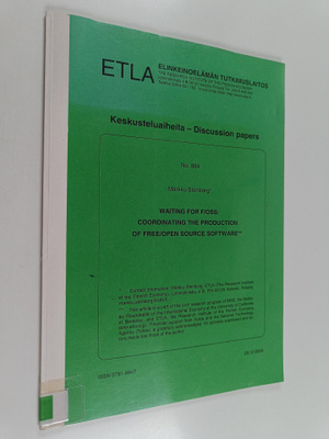 Keskusteluaiheita - Discussion papers