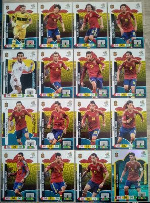 Espanja Spain jalkapallokortit 2012