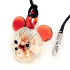 145 .. Murano Lampwork Glass Mickey Mouse .. Kaulakoru - pikkukuva 3