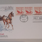USA FDC Rekiajelu hevosella 1983 - pikkukuva 1