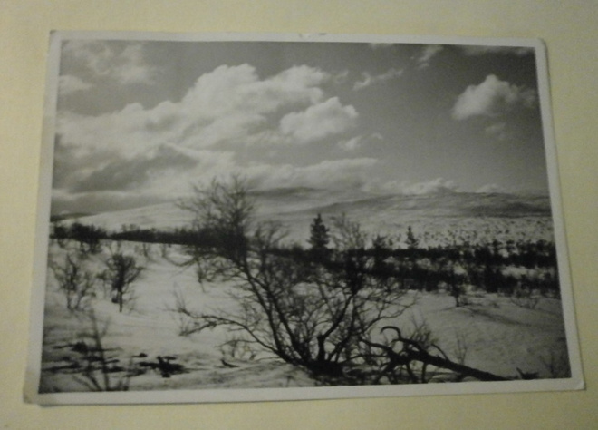 Saariselkä, Aurinkokuru, mv valokuvapk, p. 1957 + kirj.sulk.