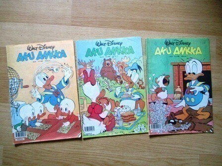 Aku Ankka-lehtiä1989.  1,00€ kpl