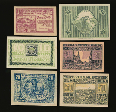 Itävalta Notgeld 6 kpl, erä 29