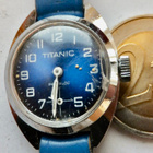 VANHA Kello Titanic Waterproof Incabloc Sveitsiläinen - pikkukuva 2