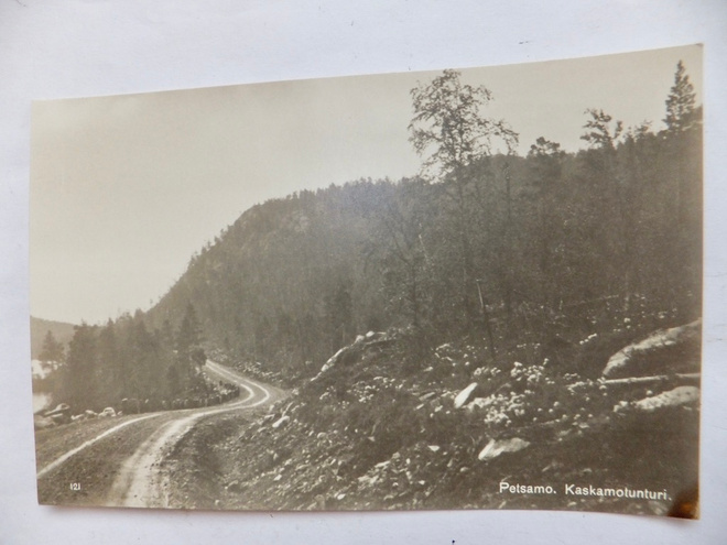 VANHA Postikortti Petsamo Kaskamotunturi 1930-l