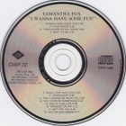 Samantha Fox : I Wanna Have Som Fun - CD - pikkukuva 2