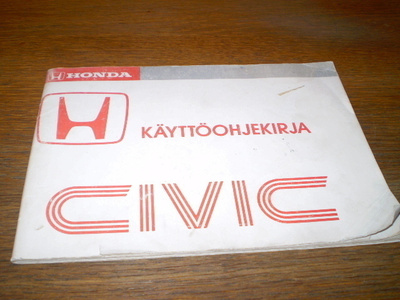 HONDA CIVIC käyttöohjekirja
