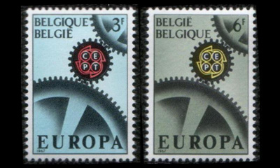 Belgia 1472-3 ** Europa (1967)