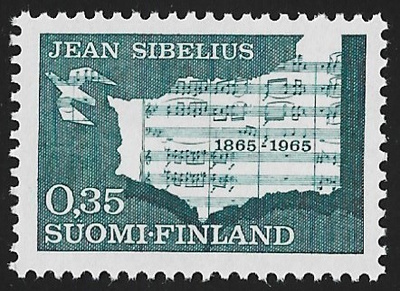 1965 Jean Sibelius 0,35 mk ** LaPe 603
