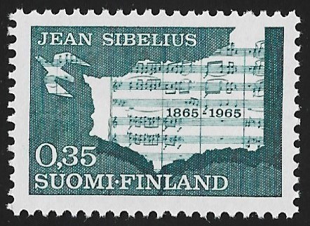 1965 Jean Sibelius 0,35 mk ** LaPe 603