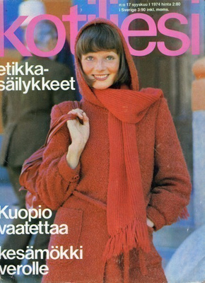 Kotiliesi n:o 17 1974 Kuopio. Riitta & Soile. Eeva Joenpelto
