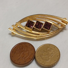 14k kullattu vintage stressi solki rintaneula - pikkukuva 5