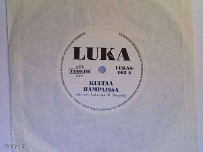 LUKA  ::  KULTAA HAMPAISSA / VINYYLI  7"    1991