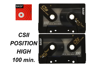 C-KASETTI BASF CS II CHROME SUPER 100 min. ILMAINEN TOIMITUS