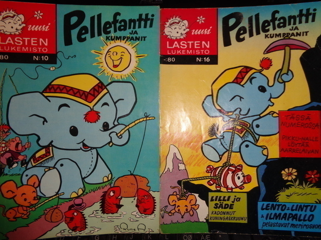 Pellefantti N:ot 10, 16, 41, 47, 50, 55
