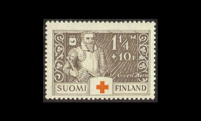 184 ** Punainen Risti 1 1/4mk+10p (1934)