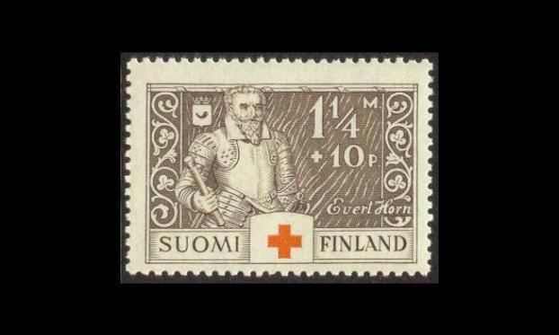 184 ** Punainen Risti 1 1/4mk+10p (1934)