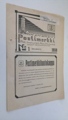 Postimerkki vuosikerta 1959 nro 1 : filateelinen ilmoitus...