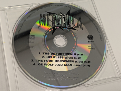 Metallica - The Unforgiven II (CD) NEAR MINT!! Maxi-single