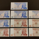 Transnistria 5 x 5, 5 x 10 Rubles 1994, P17-P18 UNC - pikkukuva 1