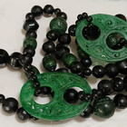 311g Vintage Kiinalainen Jade kivi kaulakoru - pikkukuva 1