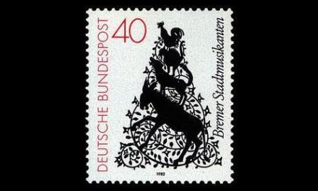 Saksa 1120 ** Bremer Stadtmusikanten (1982)