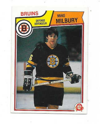 1983-84 OPC #55 Mike Milbury , Boston Bruins