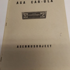 ASA CAR-ULA ASENNUSOHJEET - pikkukuva 1