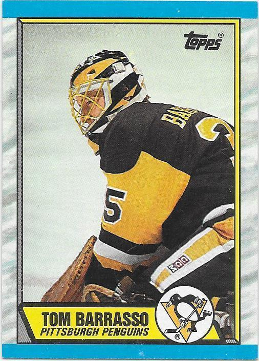 1989-90 Topps #36 Tom Barrasso Pittsburgh Penguins MV