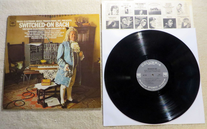 WALTER CARLOS: Switched-On Bach LP (1968 USA)  Moog, 60s syn