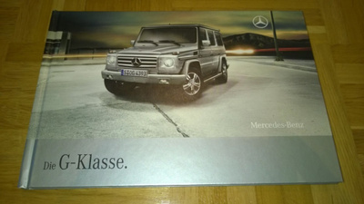 Esite Mercedes G-sarja W463, 2008. Sis myös G 55 AMG