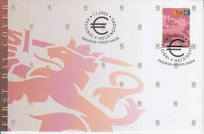 FDC  2002 5€ leijona.