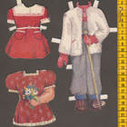 Paperinukke tyttö 1940-luku - pikkukuva 2
