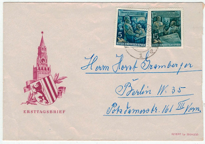 DDR Mi 487 ym kirje