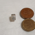 Hopea Authentic Pandora Ribbed Clip Charm - Sterling Silver - pikkukuva 2