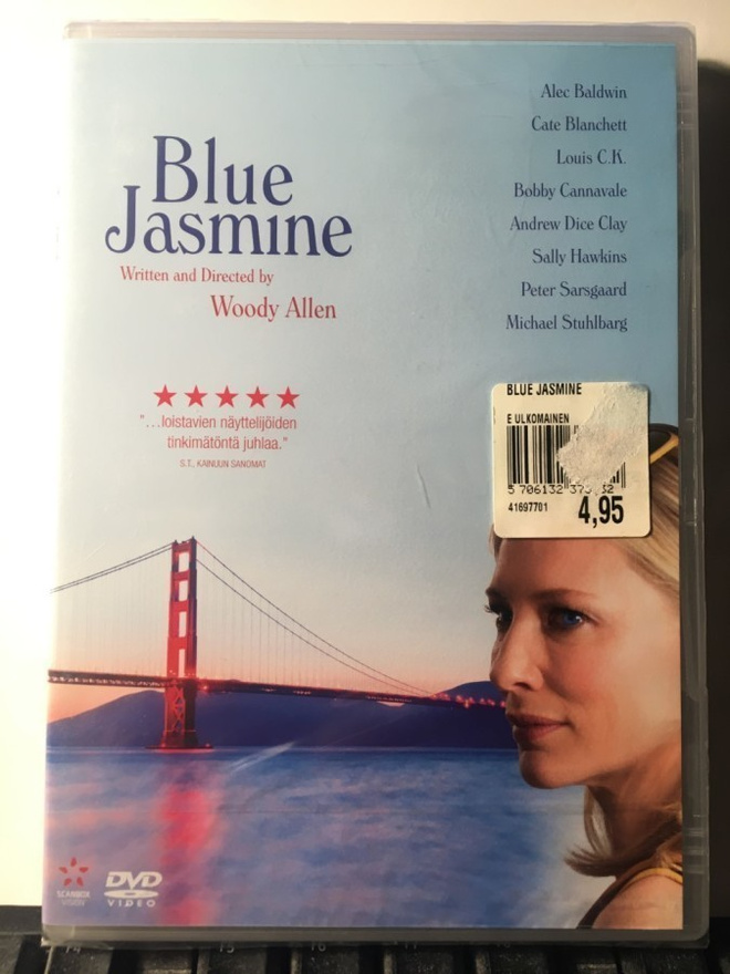 BLUE JASMINE, DVD, Allen, Blanchett, Baldwin