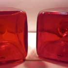 2 X Riihimäenlasi pullo . Rubiininpunainen lasi - pikkukuva 4
