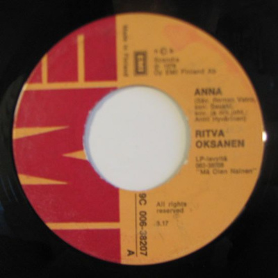 Single: Oksanen, Ritva - Anna / Hyvää yötä
