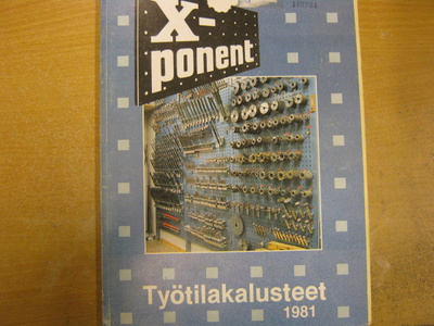 luettelo X-Ponent työtilakalusteet 1981