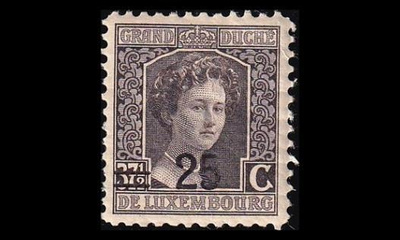 Luxemburg 116 ** Käyttösarja 25/37½ C (1915)