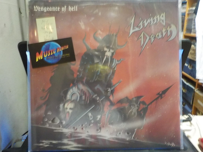 LIVING DEATH. 1ST BELGIUM -84 PRESS. M-/M- LP